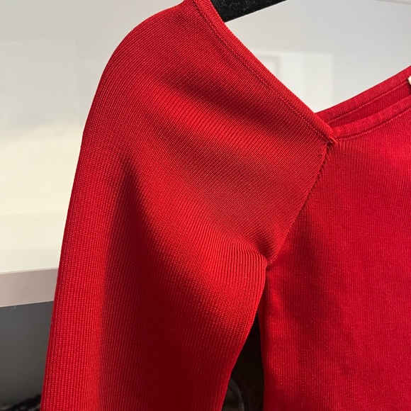 Zara asymmetric red top - Picture 3 of 5